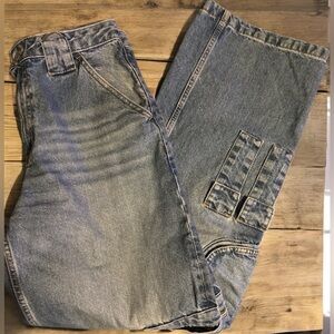 Gianni Bini Blue wide leg cargo Jeans